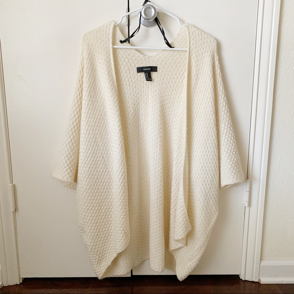 Forever 21 Dolman Open Front Knit Cardigan